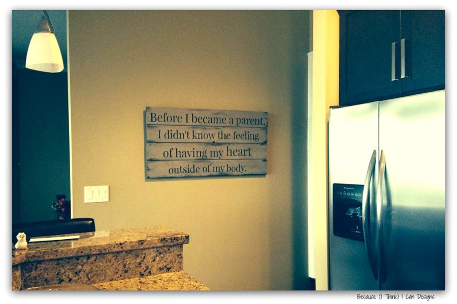 Beautiful hand painted wood pallet sign, painted by: Because (I Think) I Can Designs